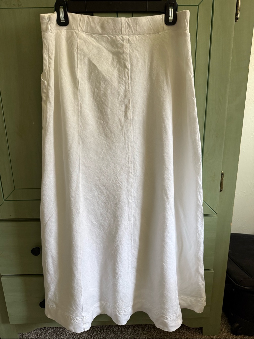 J. Jill Cream A-Line Midi Skirt - Picture 3 of 9